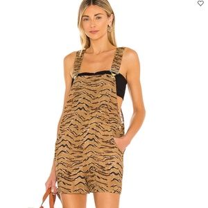 WeWoreWhat Basic Short Overalls